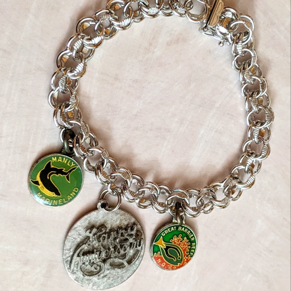 Vintage Sterling Silver Charm Bracelet
